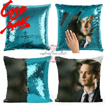 Tobey Maguire china pagalvę | china Užvalkalas | Dviejų spalvų pagalvę | dovana jai | dovana jam | pagalvės | magic pagalvė